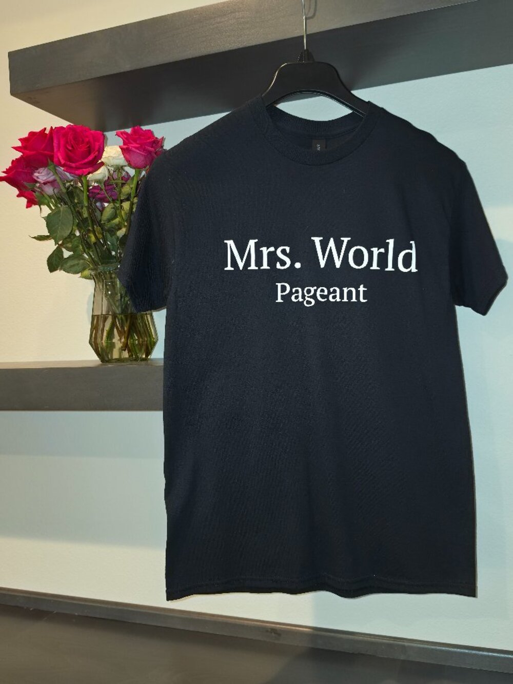 Mrs. World Pageant T-Shirt – Gildan Heavy Cotton, Size M